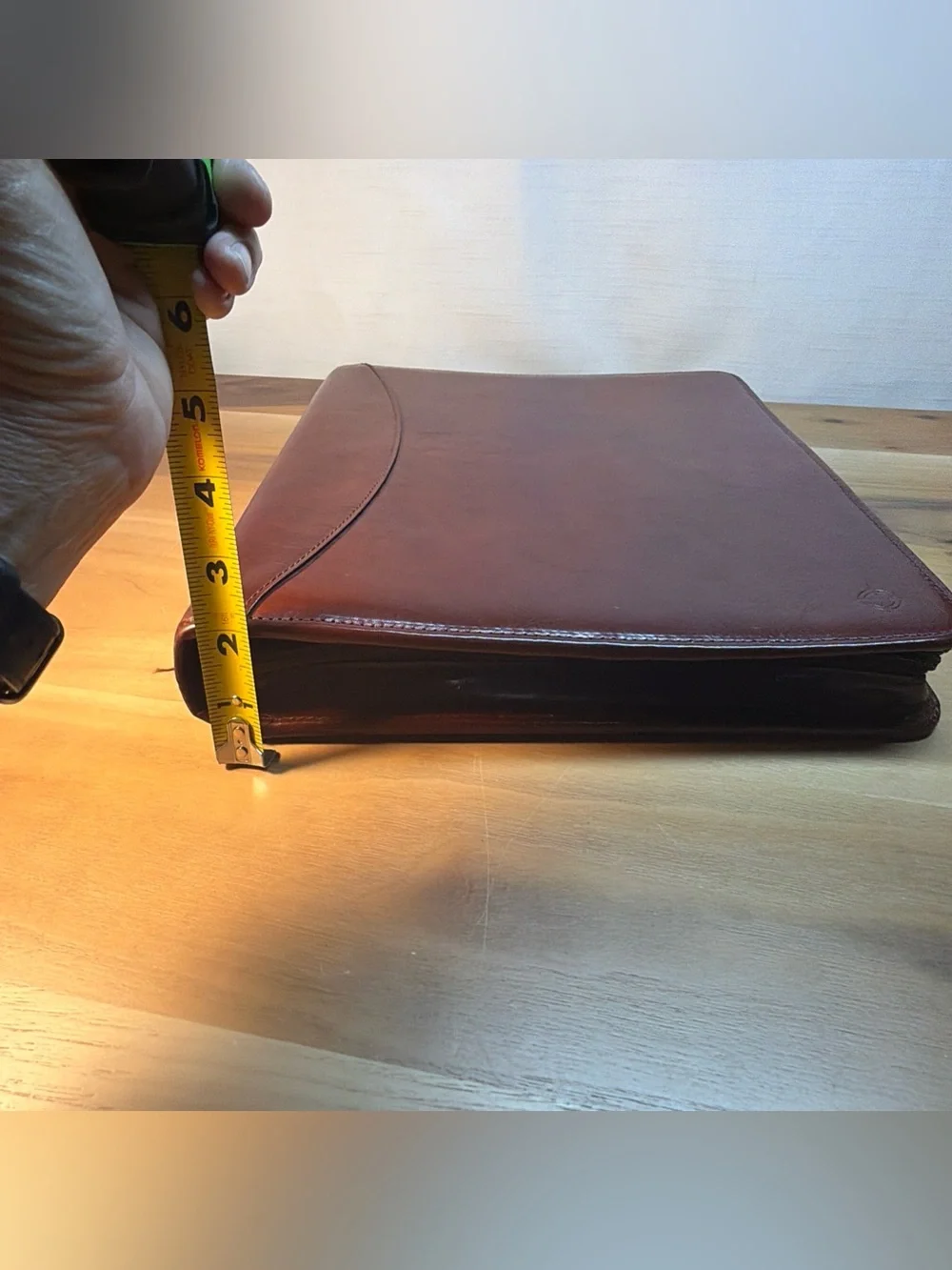 VTG 1999 FRANKLIN COVEY Full Grain Leather 7-Ring Planner Binder ORGANIZER  USA